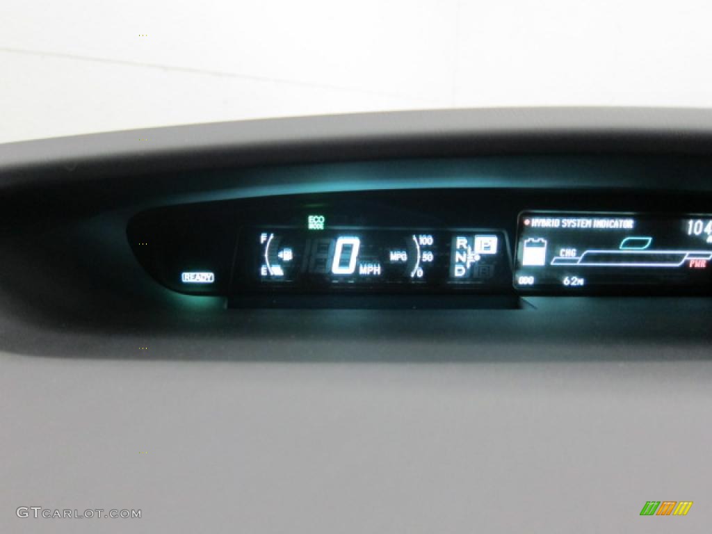 2010 Prius Hybrid IV - Black / Misty Gray photo #7