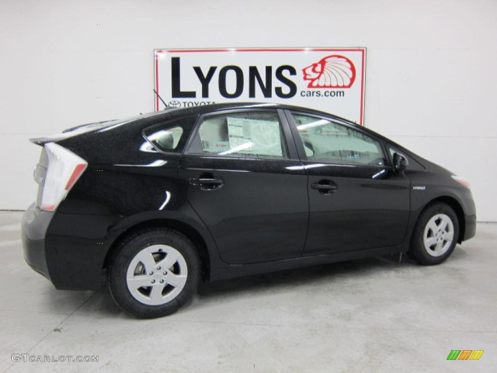 2010 Prius Hybrid IV - Black / Misty Gray photo #13