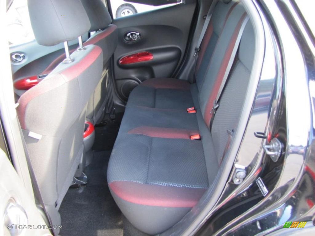 Black/Red w/Red Trim Interior 2011 Nissan Juke SV Photo #41305105