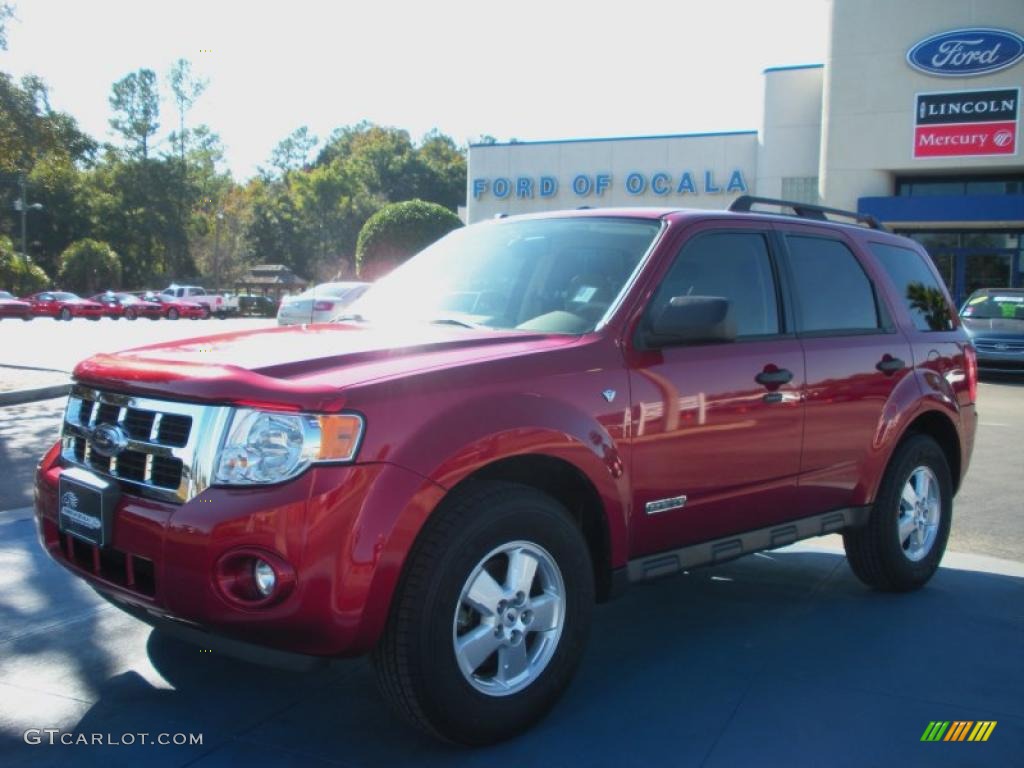 2008 Escape XLT V6 - Redfire Metallic / Stone photo #1