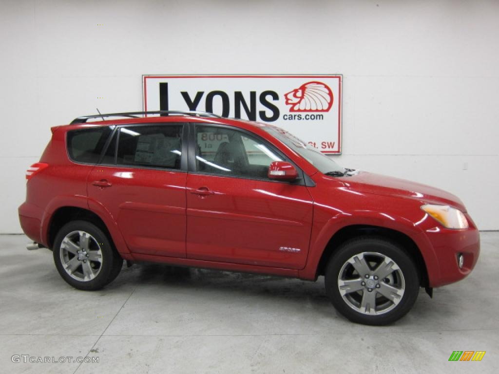 2011 RAV4 V6 Sport 4WD - Barcelona Red Metallic / Dark Charcoal photo #5