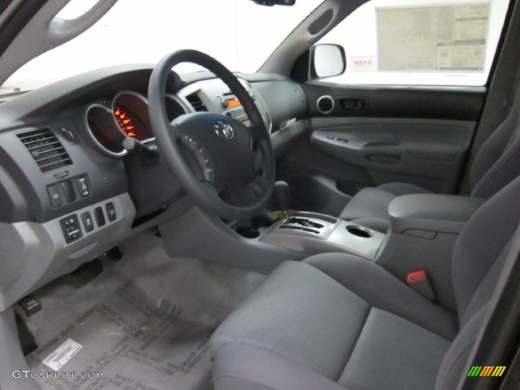 Graphite Gray Interior 2011 Toyota Tacoma V6 TRD Sport Double Cab 4x4 Photo #41305757