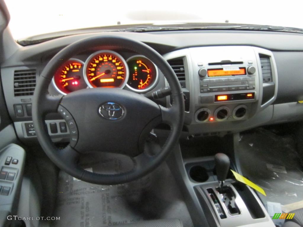 2011 Toyota Tacoma V6 TRD Sport Double Cab 4x4 Graphite Gray Dashboard Photo #41305777