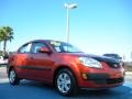 Sunset Orange - Rio LX Sedan Photo No. 7