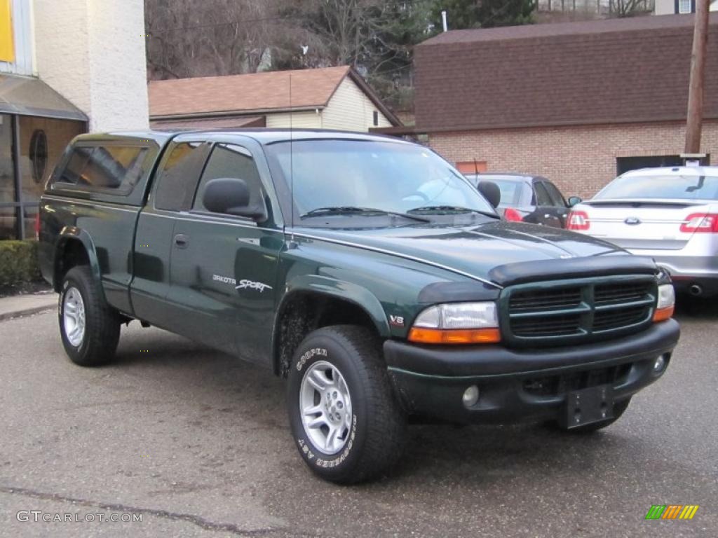 Forest Green Pearl 2000 Dodge Dakota Sport Extended Cab 4x4 Exterior Photo #41306440