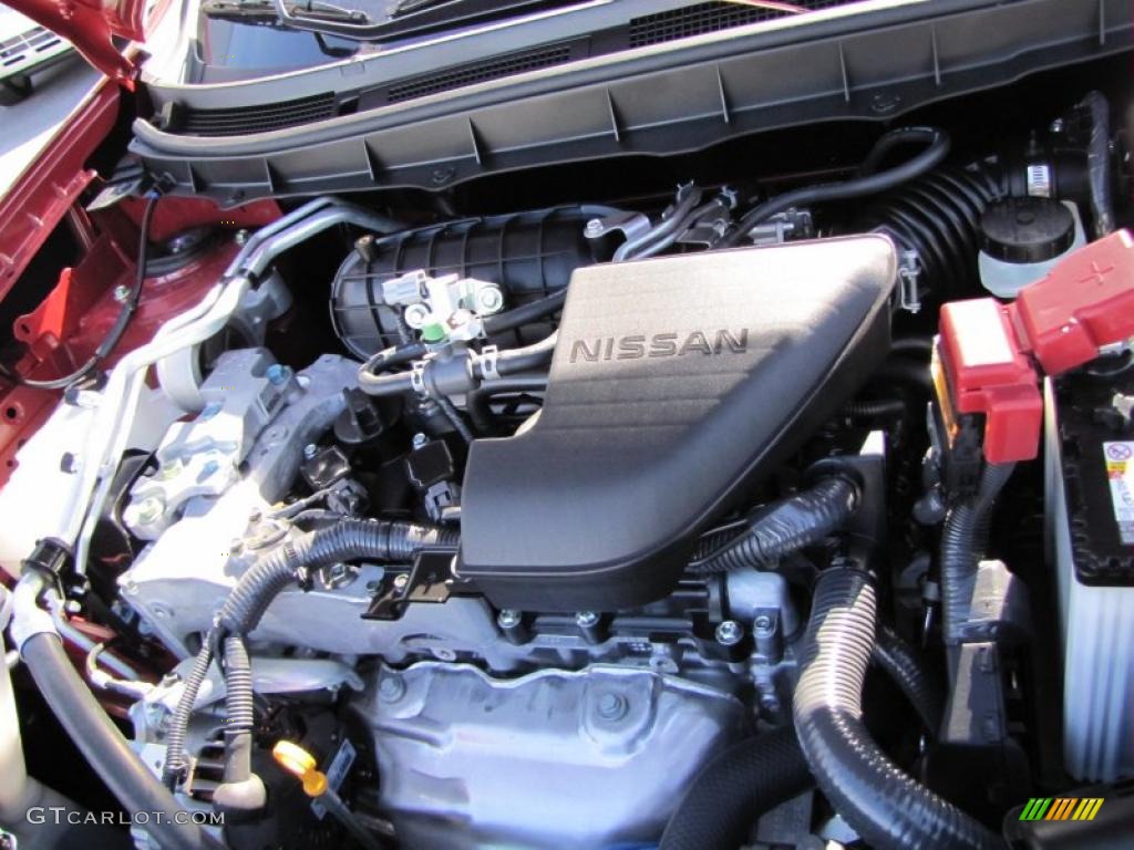 2011 Rogue SV - Cayenne Red / Black photo #10