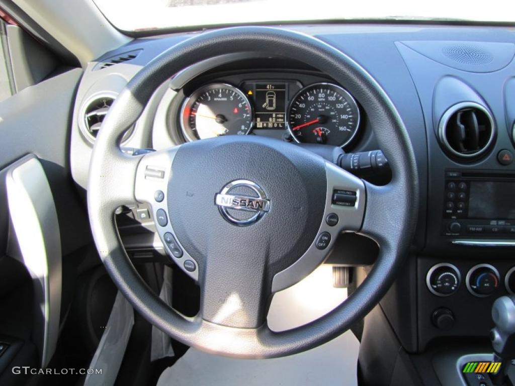2011 Rogue SV - Cayenne Red / Black photo #12