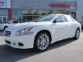 2011 Winter Frost White Nissan Maxima 3.5 SV  photo #1