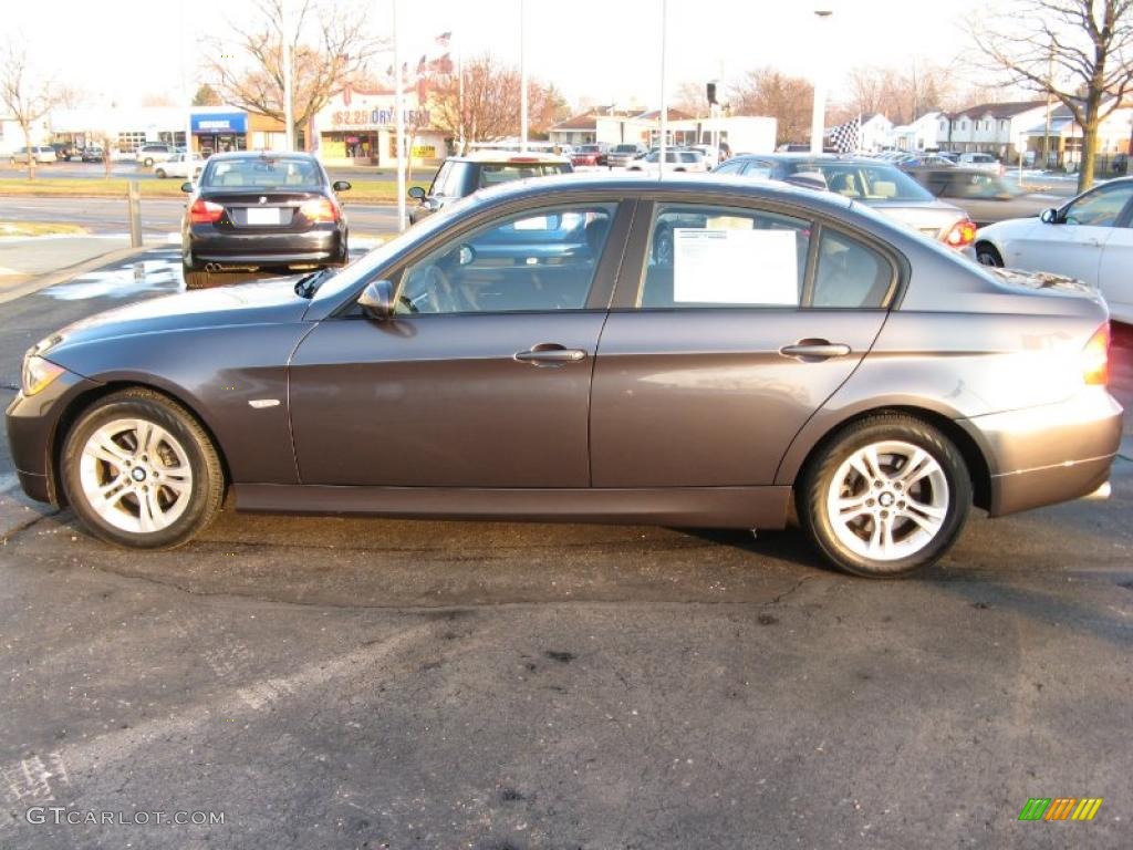 2008 3 Series 328xi Sedan - Sparkling Graphite Metallic / Black photo #2