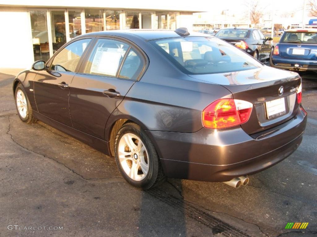 2008 3 Series 328xi Sedan - Sparkling Graphite Metallic / Black photo #3