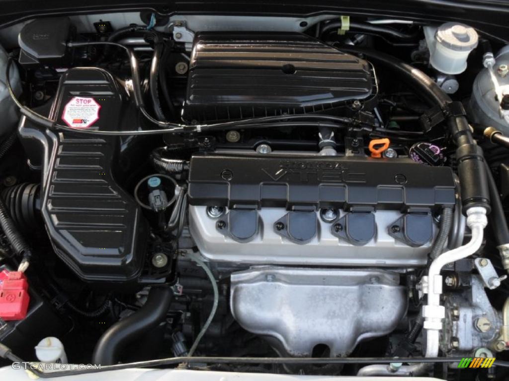 2002 Honda Civic EX Sedan 1.7 Liter SOHC 16-Valve 4 Cylinder Engine Photo #41308259