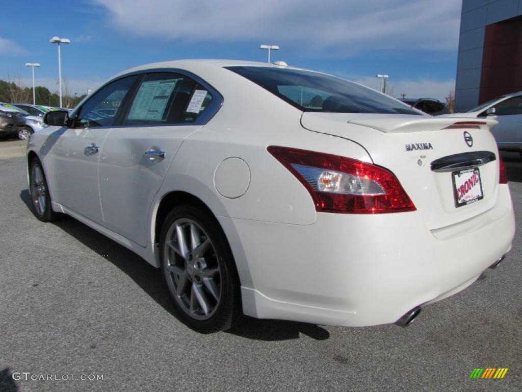 2011 Maxima 3.5 SV Sport - Winter Frost White / Charcoal photo #3