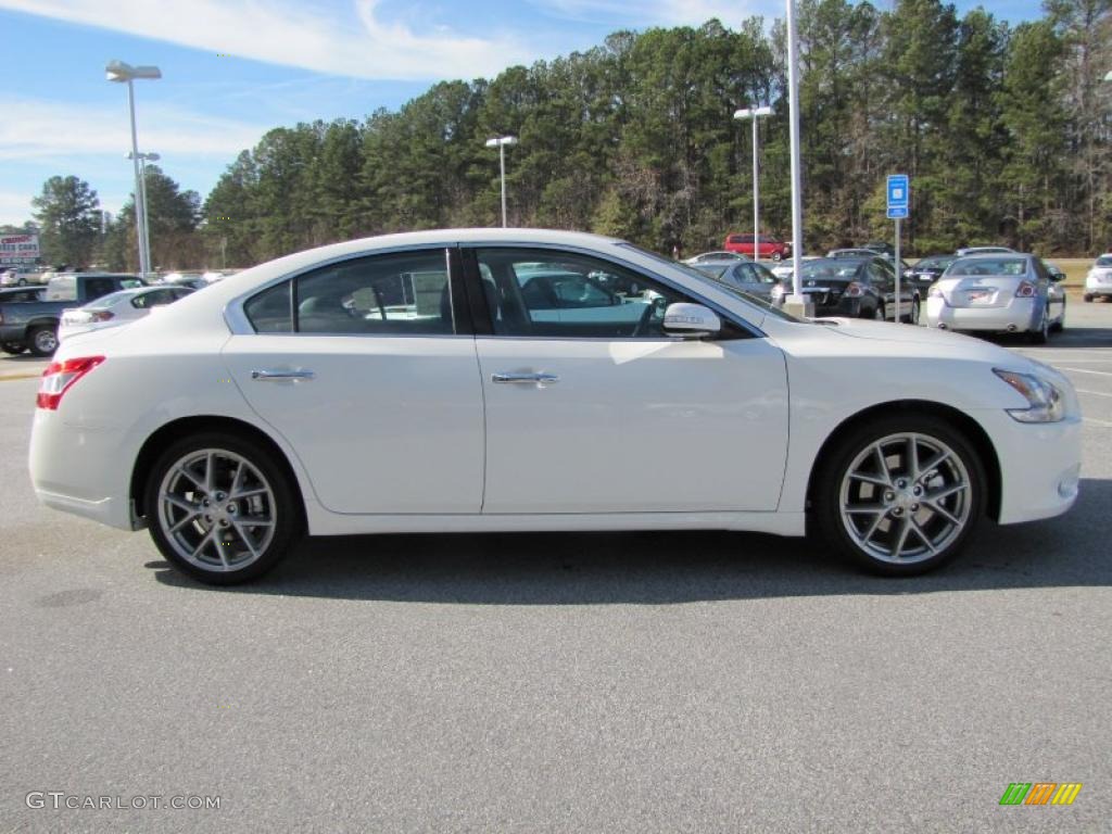 2011 Maxima 3.5 SV Sport - Winter Frost White / Charcoal photo #5