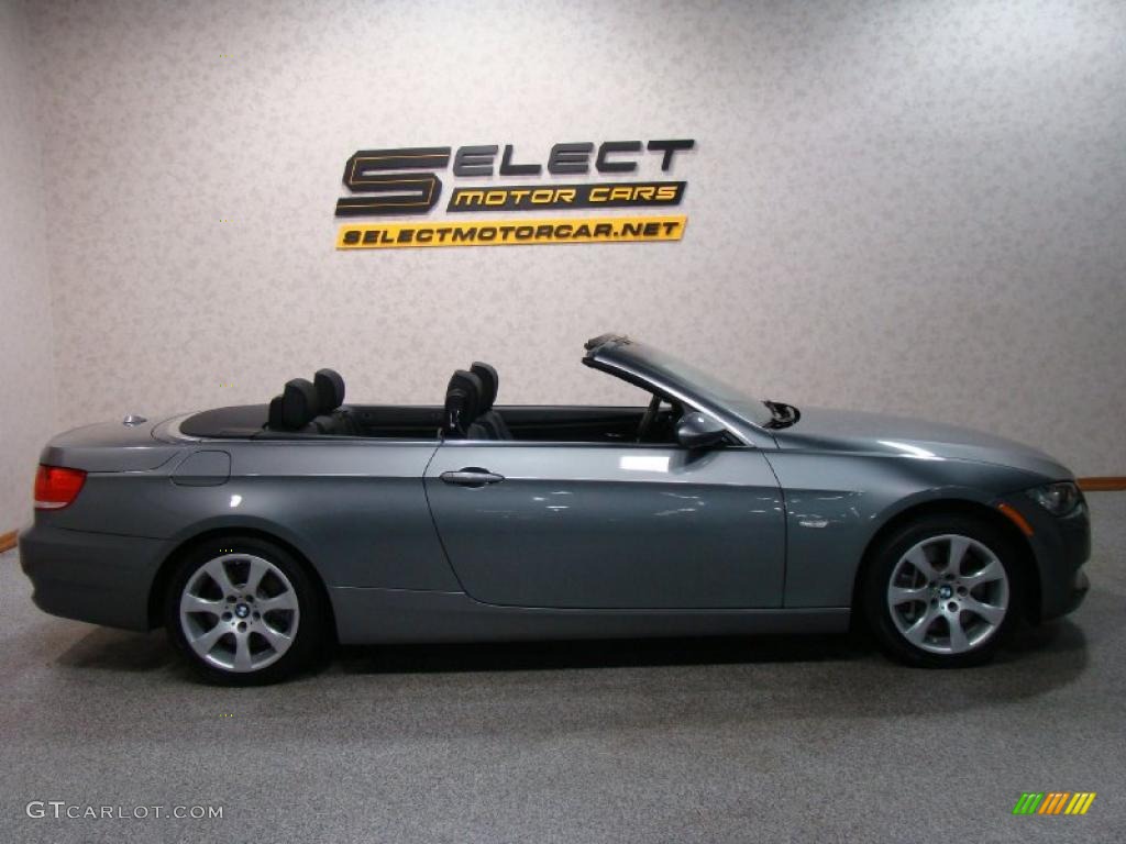 2008 3 Series 335i Convertible - Space Grey Metallic / Black photo #4