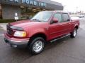 2002 Toreador Red Metallic Ford F150 XLT SuperCrew 4x4  photo #8