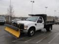 2008 Oxford White Ford F350 Super Duty XL Regular Cab 4x4 Plow Truck  photo #4