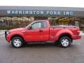 Bright Red 2005 Ford F150 STX Regular Cab 4x4