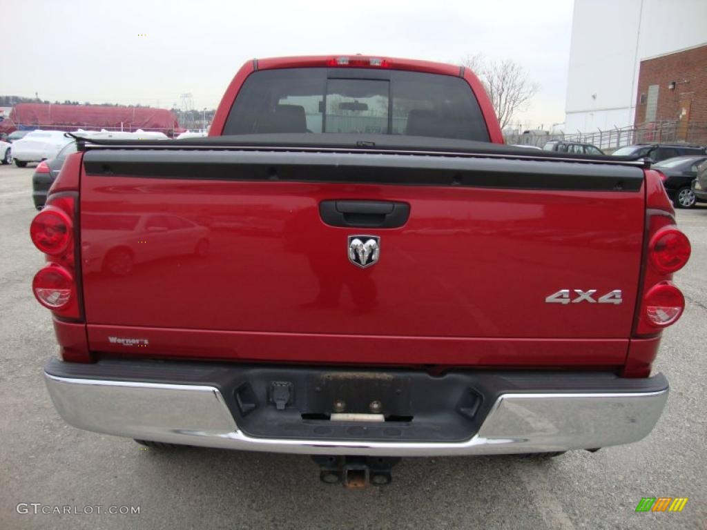 2007 Ram 1500 ST Quad Cab 4x4 - Inferno Red Crystal Pearl / Medium Slate Gray photo #9