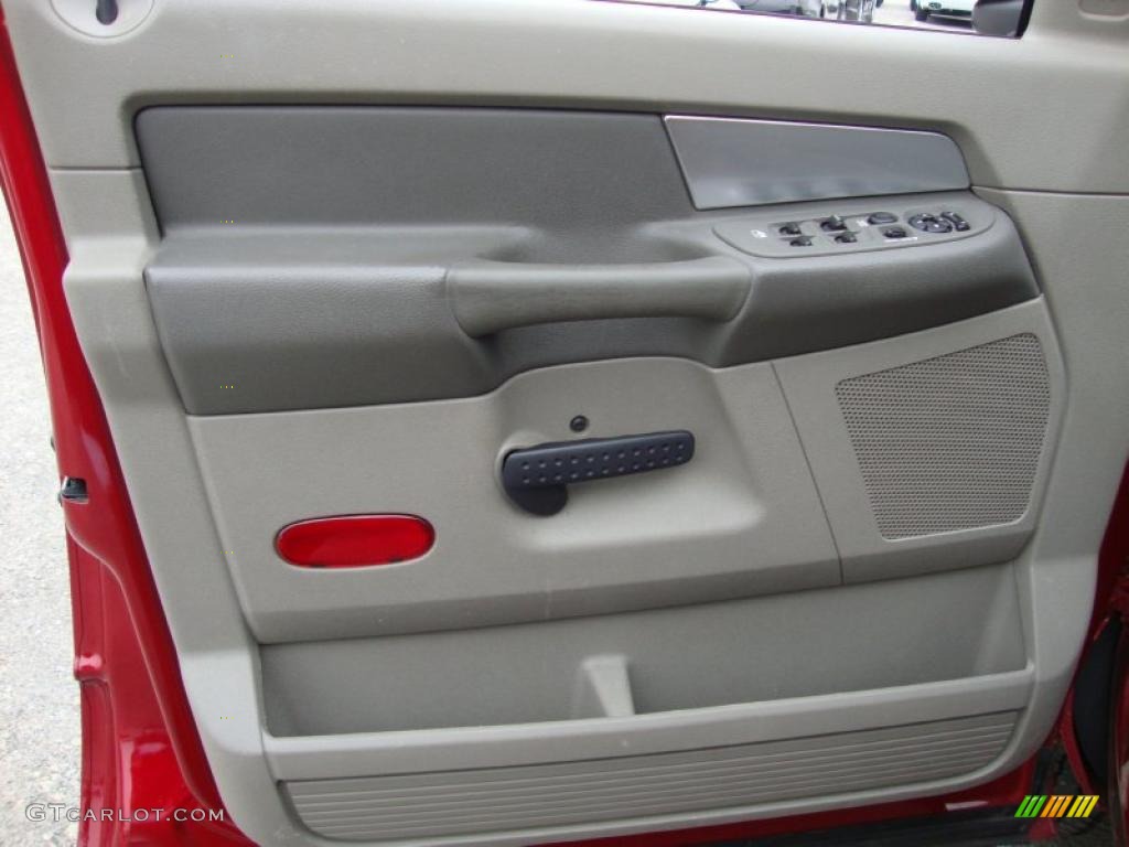 2007 Ram 1500 ST Quad Cab 4x4 - Inferno Red Crystal Pearl / Medium Slate Gray photo #14