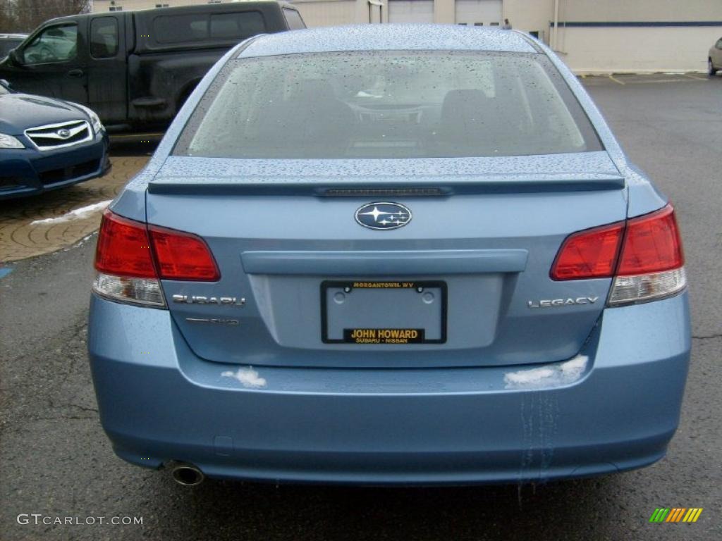 2010 Legacy 2.5i Premium Sedan - Sky Blue Metallic / Off Black photo #6