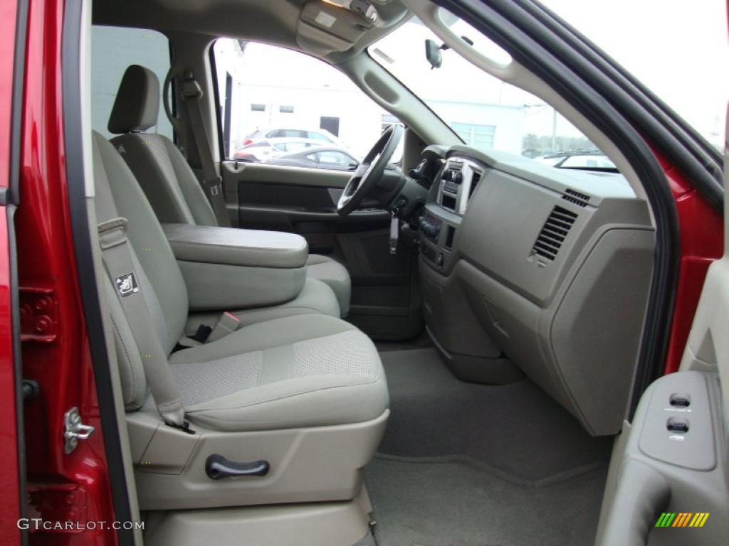 2007 Ram 1500 ST Quad Cab 4x4 - Inferno Red Crystal Pearl / Medium Slate Gray photo #21