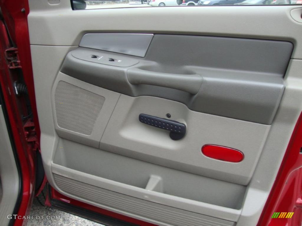 2007 Ram 1500 ST Quad Cab 4x4 - Inferno Red Crystal Pearl / Medium Slate Gray photo #22