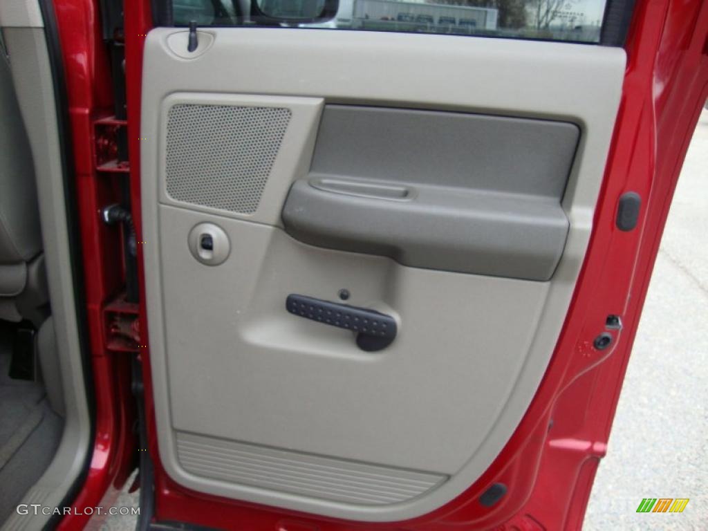 2007 Ram 1500 ST Quad Cab 4x4 - Inferno Red Crystal Pearl / Medium Slate Gray photo #24