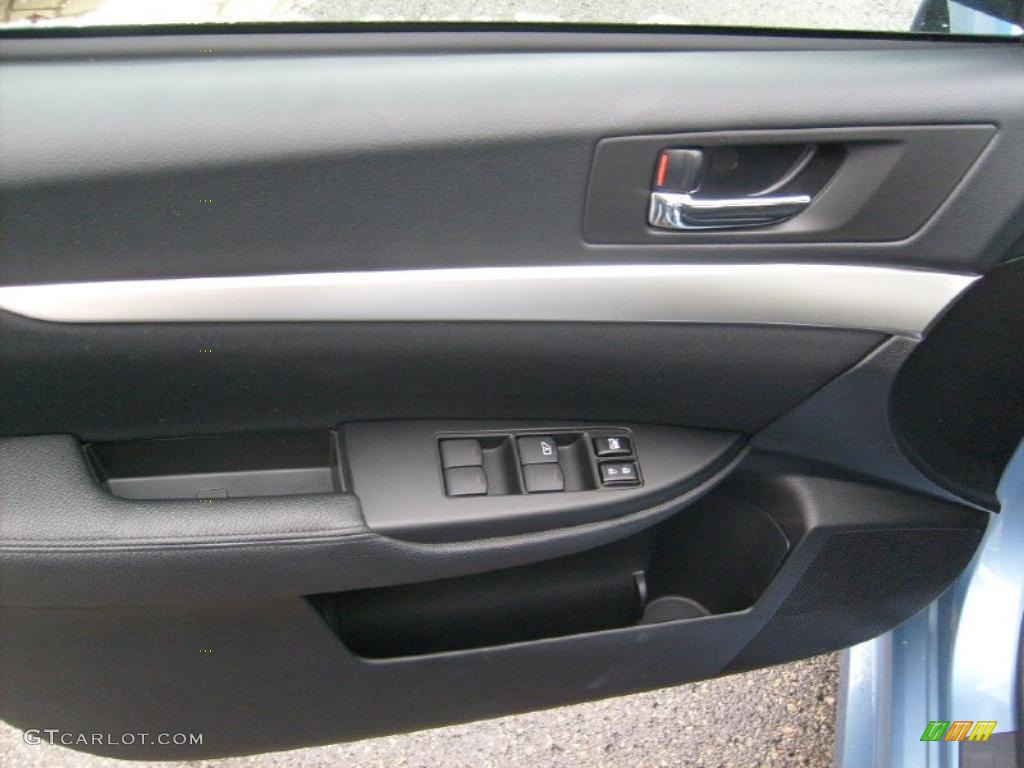 2010 Subaru Legacy 2.5i Premium Sedan Off Black Door Panel Photo #41319898
