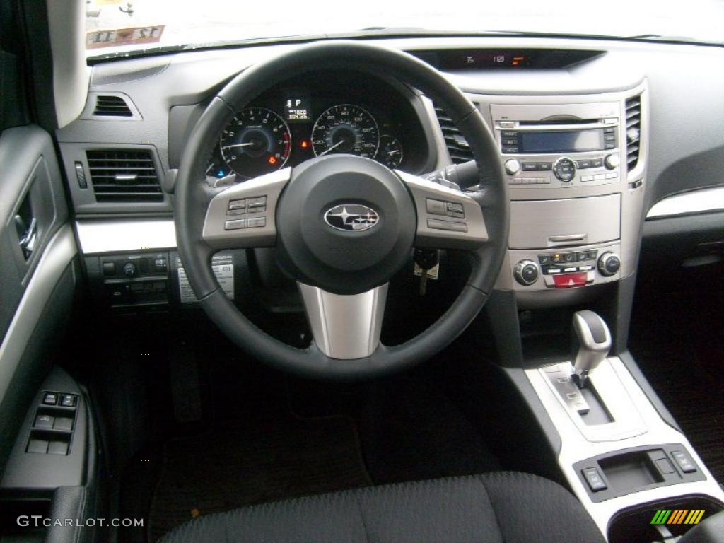 2010 Subaru Legacy 2.5i Premium Sedan Off Black Dashboard Photo #41319930