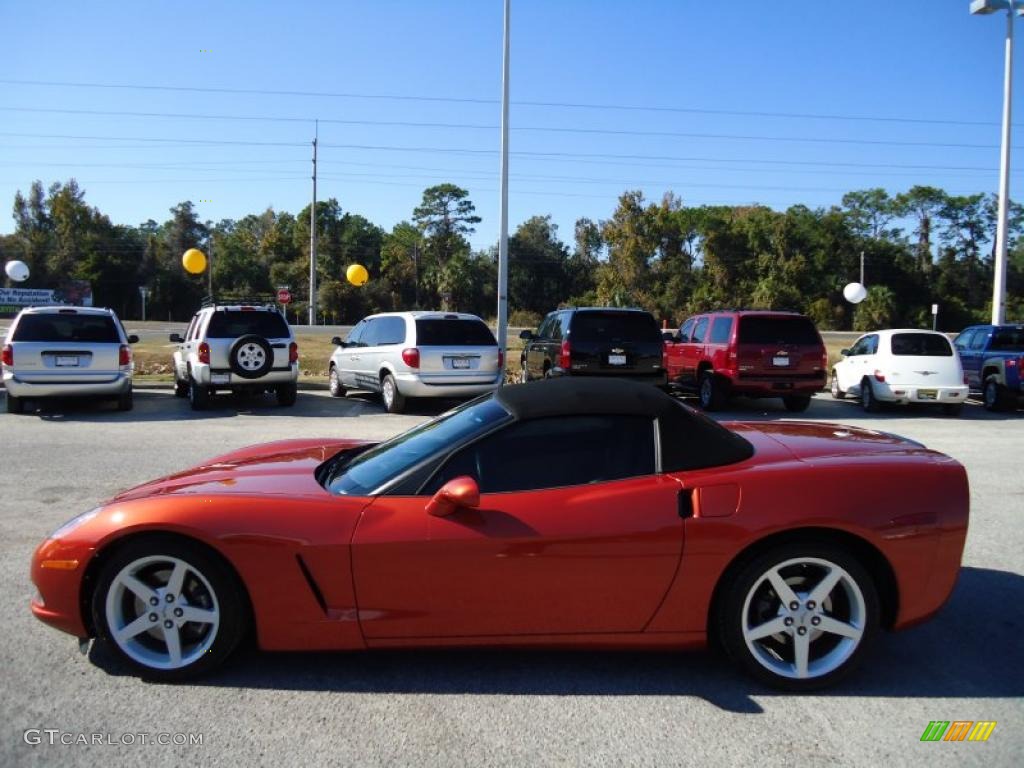 Daytona Sunset Orange Metallic 2005 Chevrolet Corvette Convertible Exterior Photo #41321030