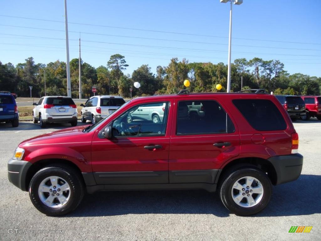 2006 Escape XLT V6 - Redfire Metallic / Medium/Dark Flint photo #2