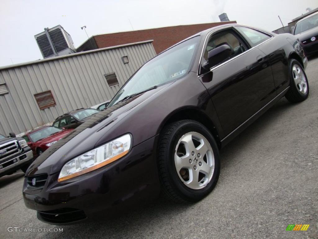 1999 Accord EX V6 Coupe - Black Currant Pearl / Ivory photo #1