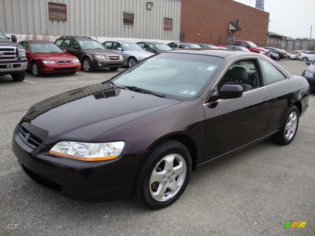 Black Currant Pearl 1999 Honda Accord EX V6 Coupe Exterior Photo #41323354