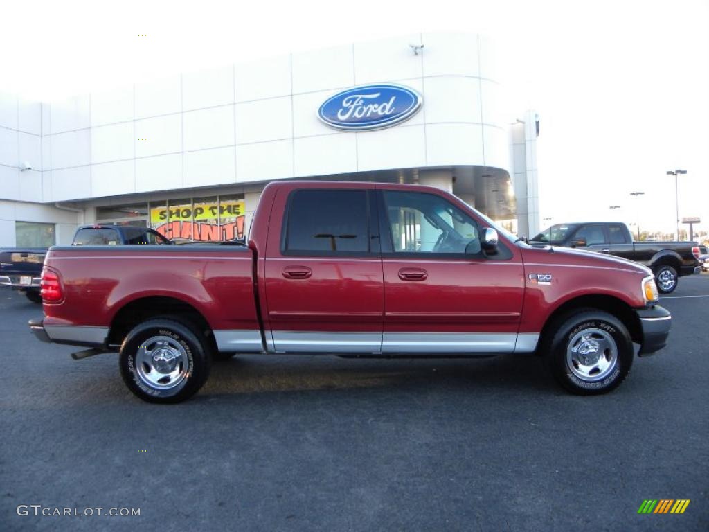 Toreador Red Metallic 2002 Ford F150 XLT SuperCrew Exterior Photo #41323474