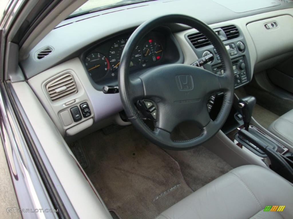 1999 Accord EX V6 Coupe - Black Currant Pearl / Ivory photo #12