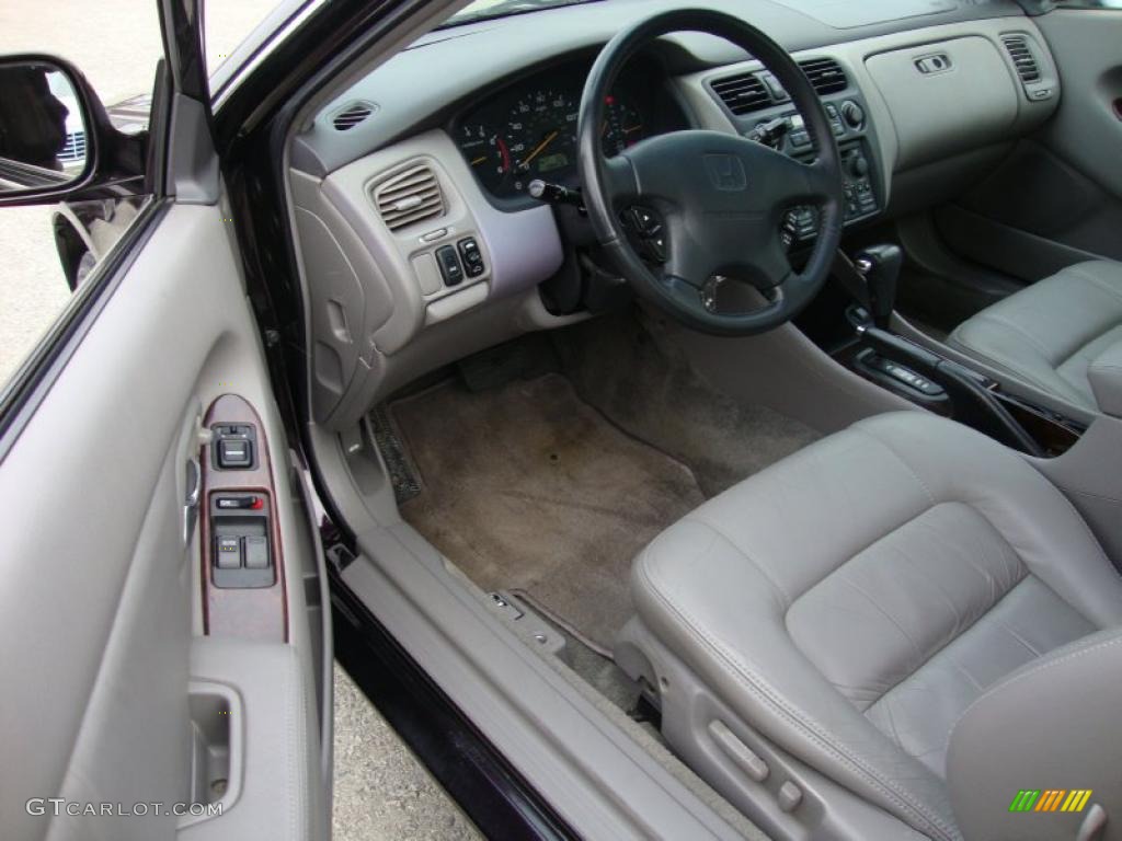 1999 Accord EX V6 Coupe - Black Currant Pearl / Ivory photo #13