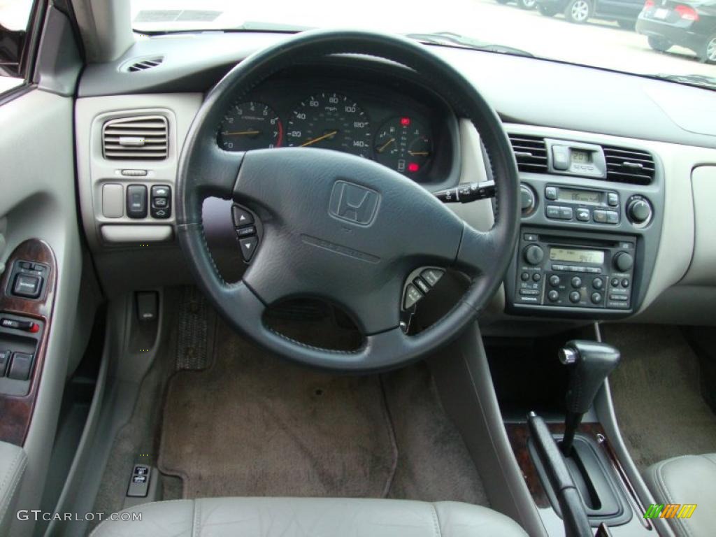 1999 Accord EX V6 Coupe - Black Currant Pearl / Ivory photo #37