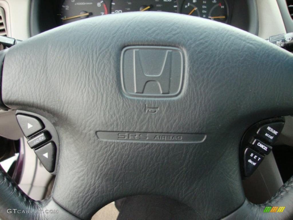 1999 Accord EX V6 Coupe - Black Currant Pearl / Ivory photo #48
