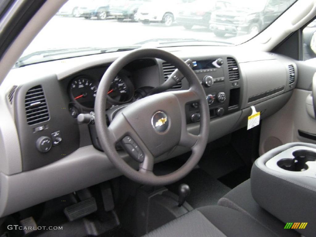2011 Silverado 1500 Extended Cab 4x4 - Sheer Silver Metallic / Dark Titanium photo #3