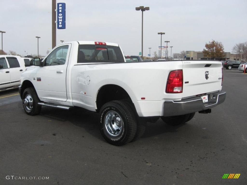 Bright White 2011 Dodge Ram 3500 HD SLT Regular Cab 4x4 Dually Exterior Photo #41325818