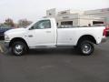 2011 Bright White Dodge Ram 3500 HD SLT Regular Cab 4x4 Dually  photo #8