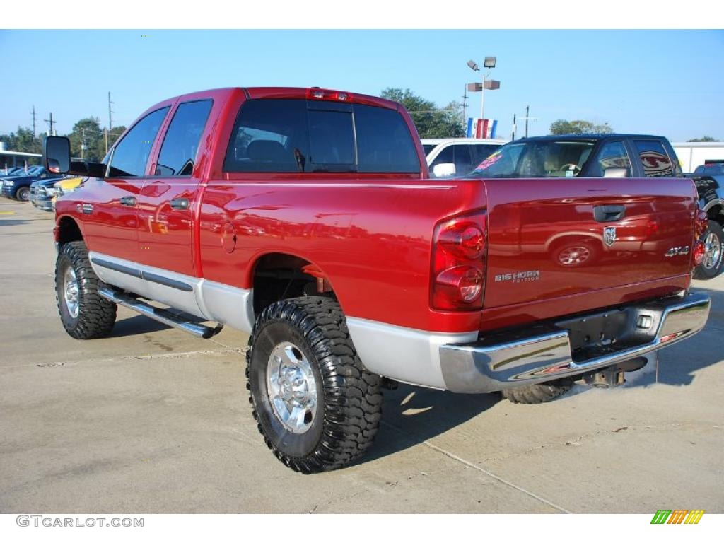 Inferno Red Crystal Pearl 2007 Dodge Ram 2500 Big Horn Edition Quad Cab 4x4 Exterior Photo #41326010