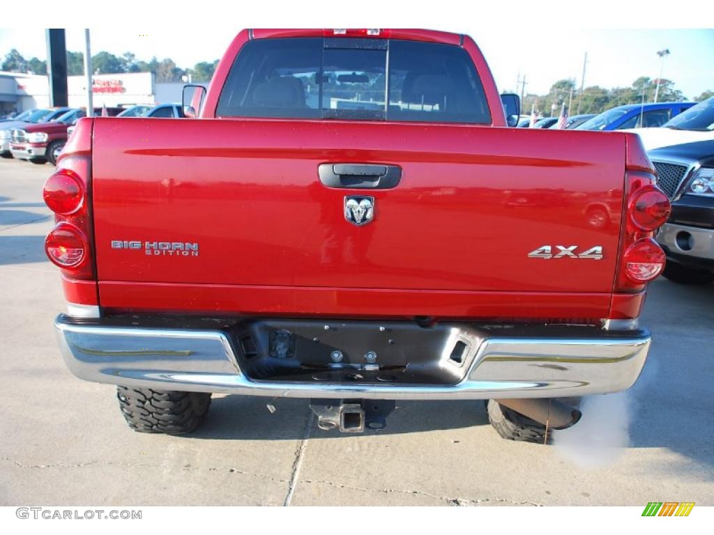 Inferno Red Crystal Pearl 2007 Dodge Ram 2500 Big Horn Edition Quad Cab 4x4 Exterior Photo #41326027