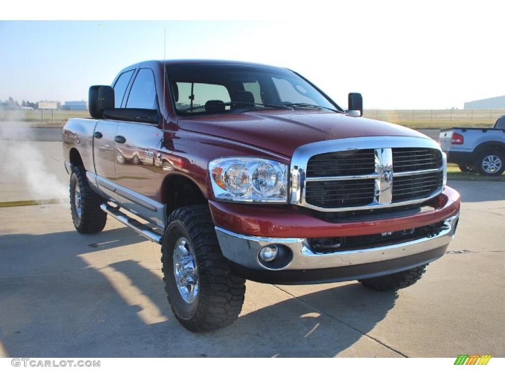 Inferno Red Crystal Pearl 2007 Dodge Ram 2500 Big Horn Edition Quad Cab 4x4 Exterior Photo #41326098