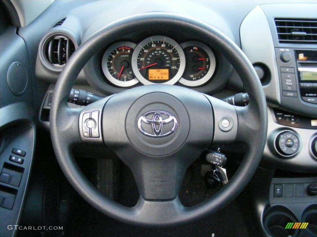 2010 Toyota RAV4 Sport Dark Charcoal Steering Wheel Photo #41326254