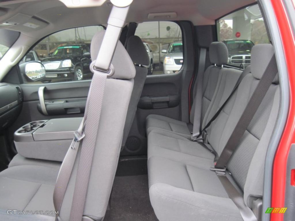 Ebony Interior 2009 Chevrolet Silverado 1500 LT Extended Cab Photo #41326486