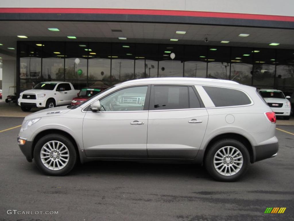 2008 Enclave CXL - Platinum Ice Metallic / Titanium/Dark Titanium photo #2