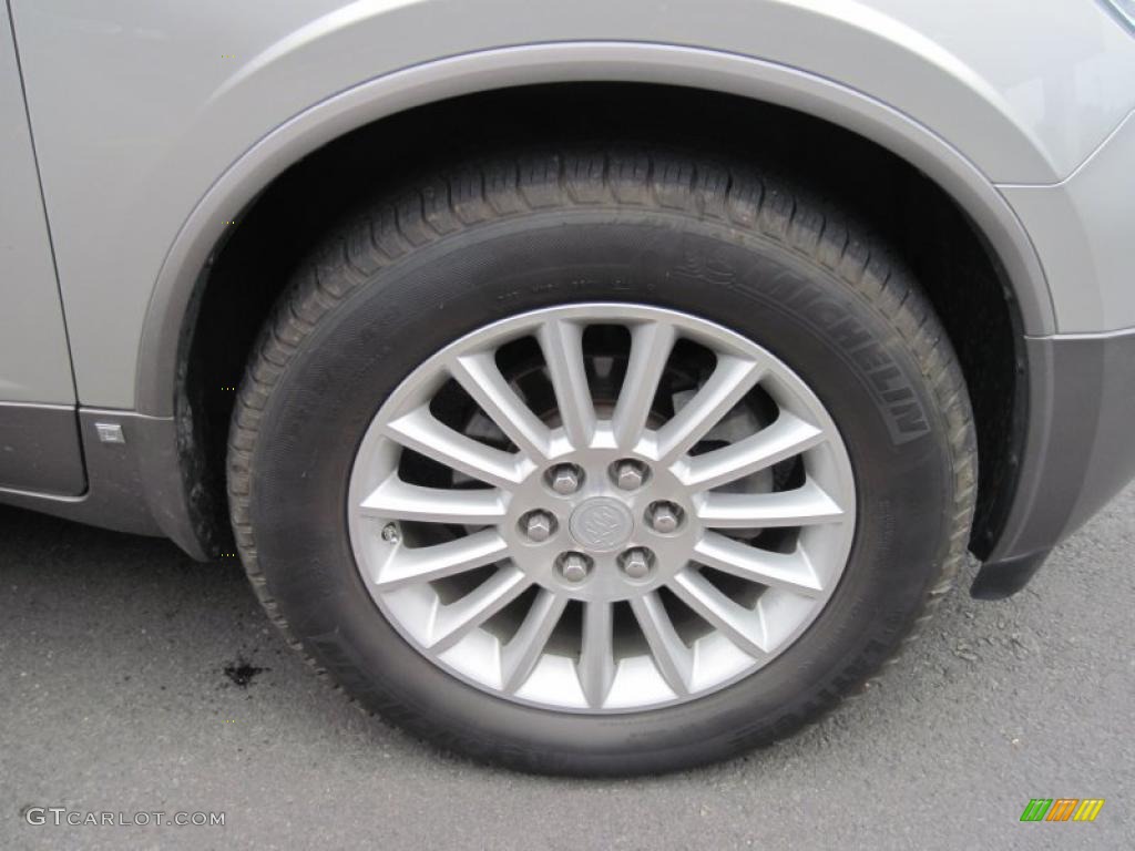 2008 Enclave CXL - Platinum Ice Metallic / Titanium/Dark Titanium photo #12
