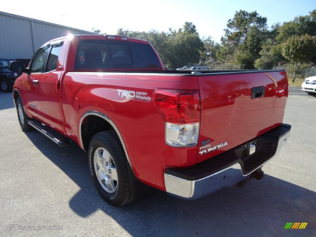 2010 Tundra TRD Double Cab - Radiant Red / Sand Beige photo #3