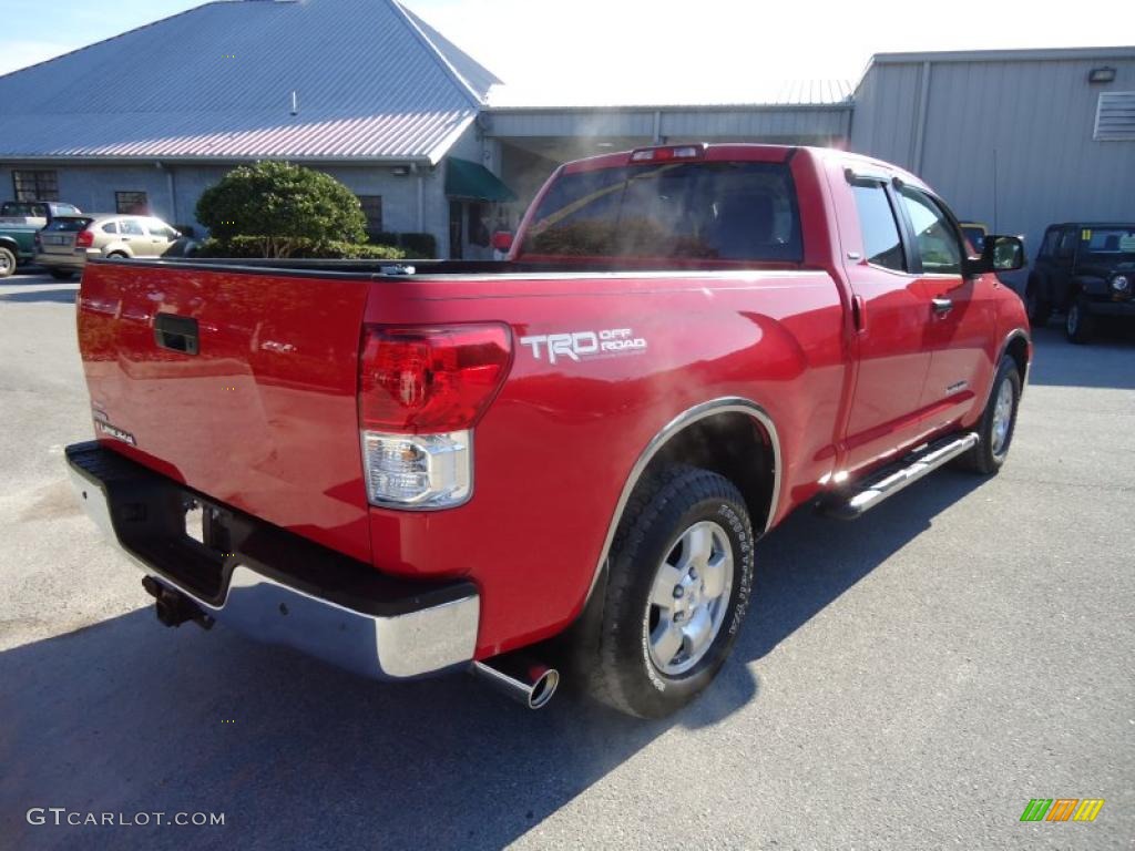 2010 Tundra TRD Double Cab - Radiant Red / Sand Beige photo #12
